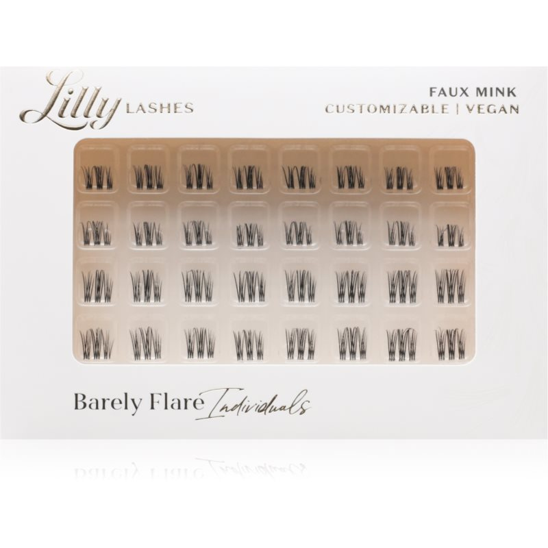 Lilly Lashes Individual Flares umělé řasy odstín Barely Flare 32 ks