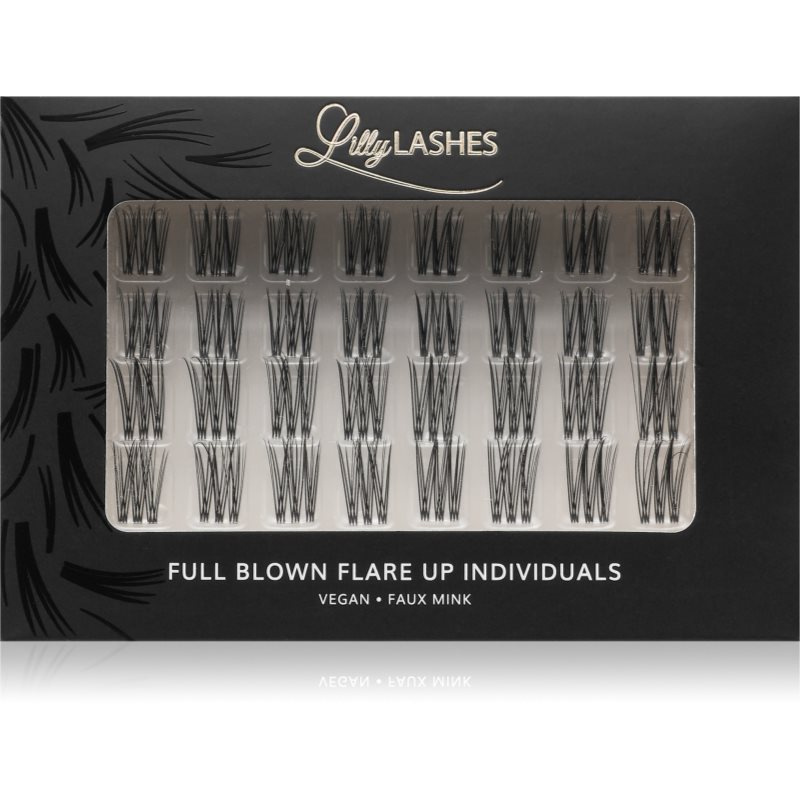 Lilly Lashes Individual Flares umělé řasy odstín Full Blown Flare Up 32 ks
