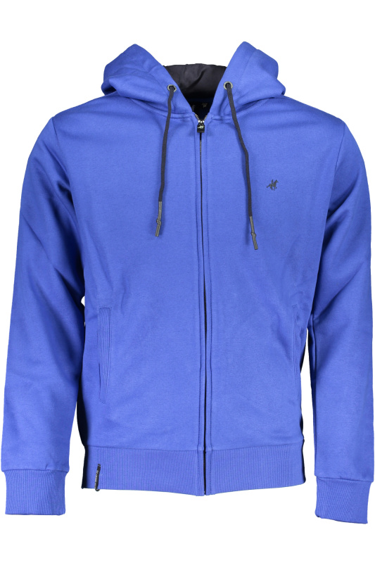 US GRAND POLO MEN'S BLUE ZIP SWEATSHIRT