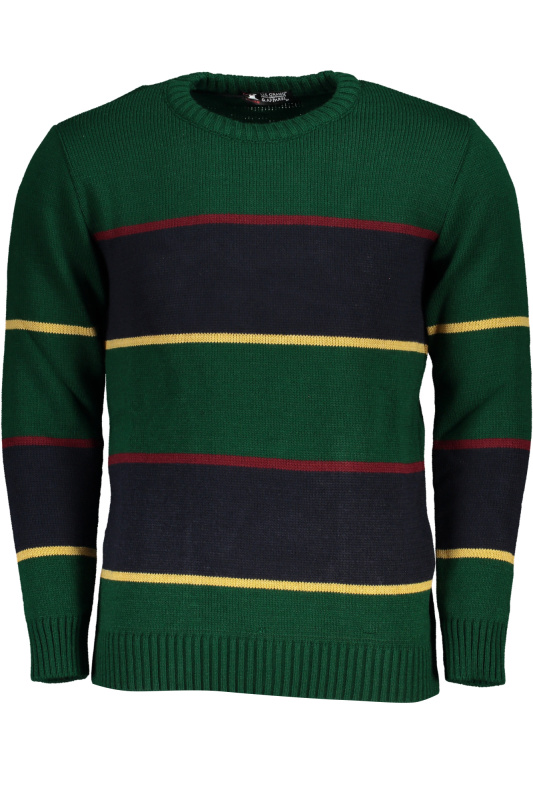 US GRAND POLO GREEN MEN'S SWEATER