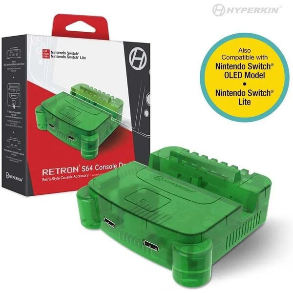 Dokovací stanice pro Nintendo Switch Hyperkin RetroN S64 - Lime Green
