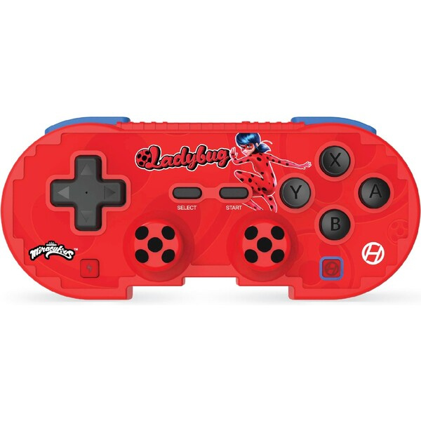 Bezdrátový herní ovladač pro Nintendo/PC/Mobile Gaming Hyperkin Pixel Art ZagToons edice - Ladybug Černá/červená