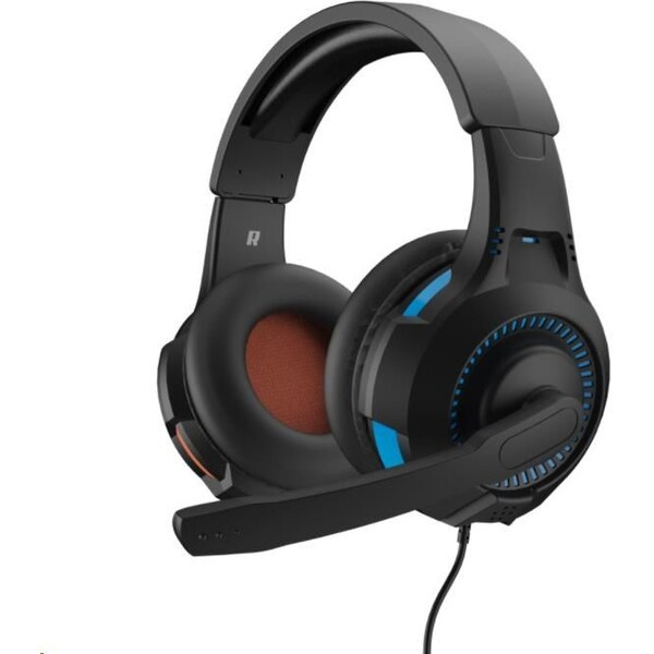 Hyperkin "SoundTac" Universal Gaming Headset (Blue Orange) M07222-BUOR Černá