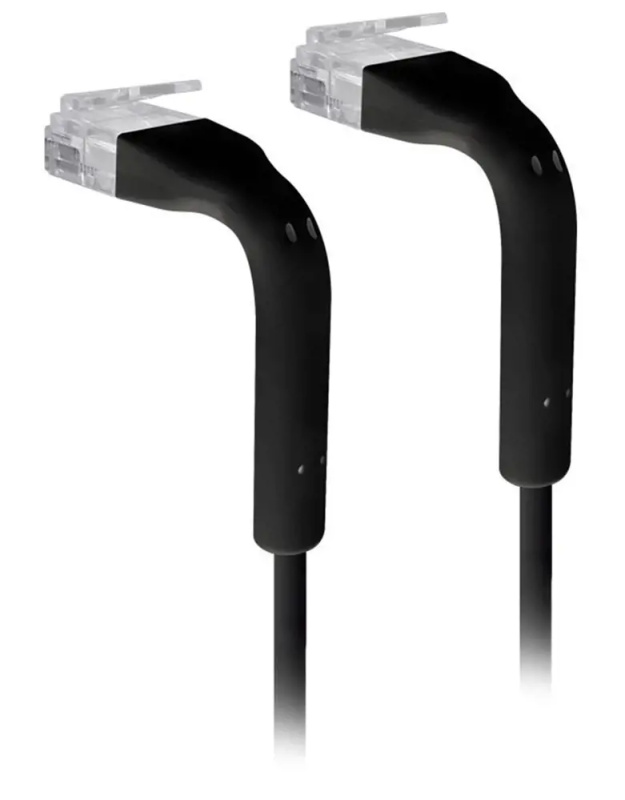 Ubiquiti U-Cable-Patch-RJ45-BK-50, Ethernet Patch Kabel, 0,1m (0,22m s konektory),Cat6, černý (50ks)