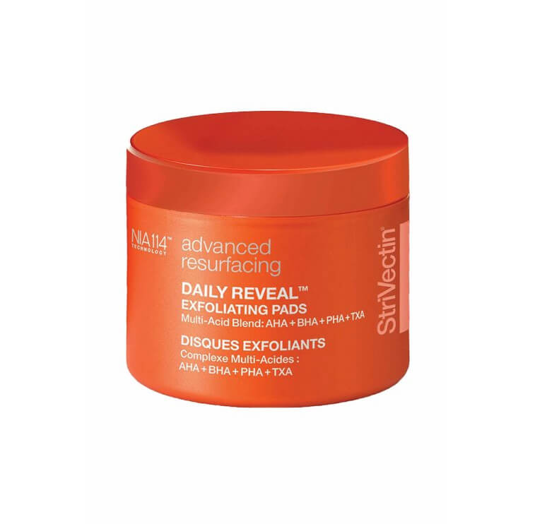 StriVectin Advanced Resurfacing Daily Reveal Exfoliating Pads exfoliační polštářky pro vyhlazení pleti a minimalizaci pórů 60 ks