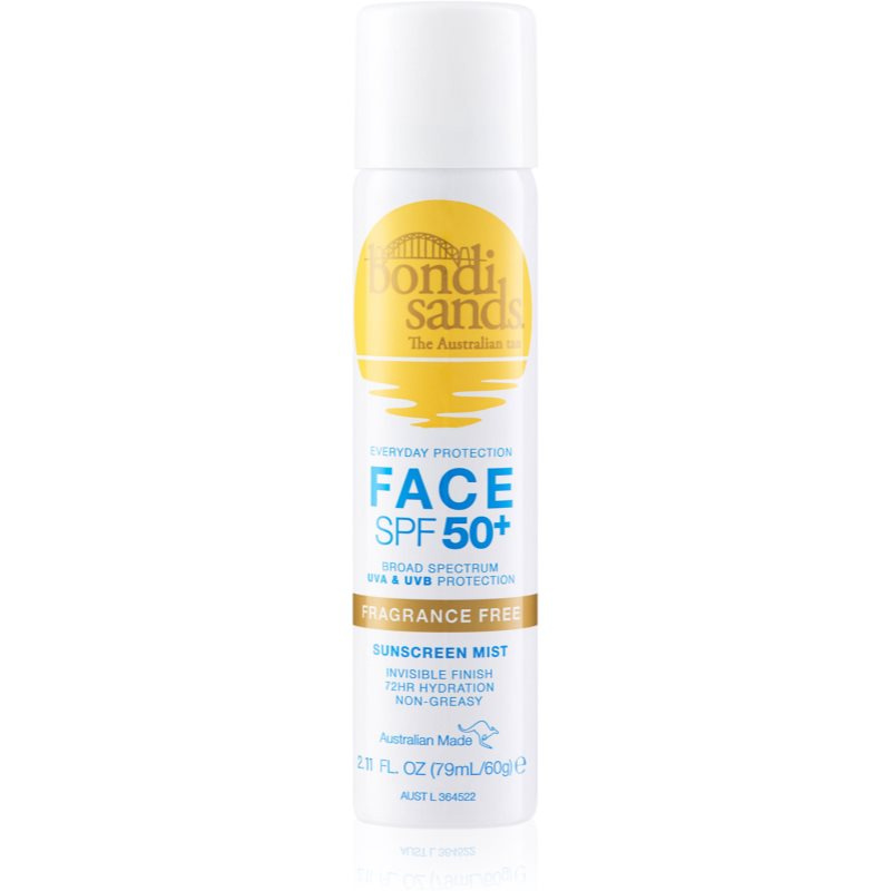 Bondi Sands SPF 50+ Face Fragrance Free ochranná mlha na obličej SPF 50+ 60 g