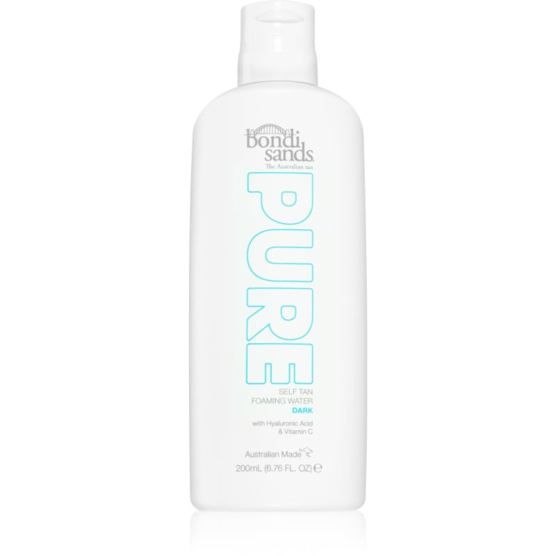 Bondi Sands Pure Self Tan Foaming Water Dark samoopalovací pěna s hydratačním účinkem 200 ml