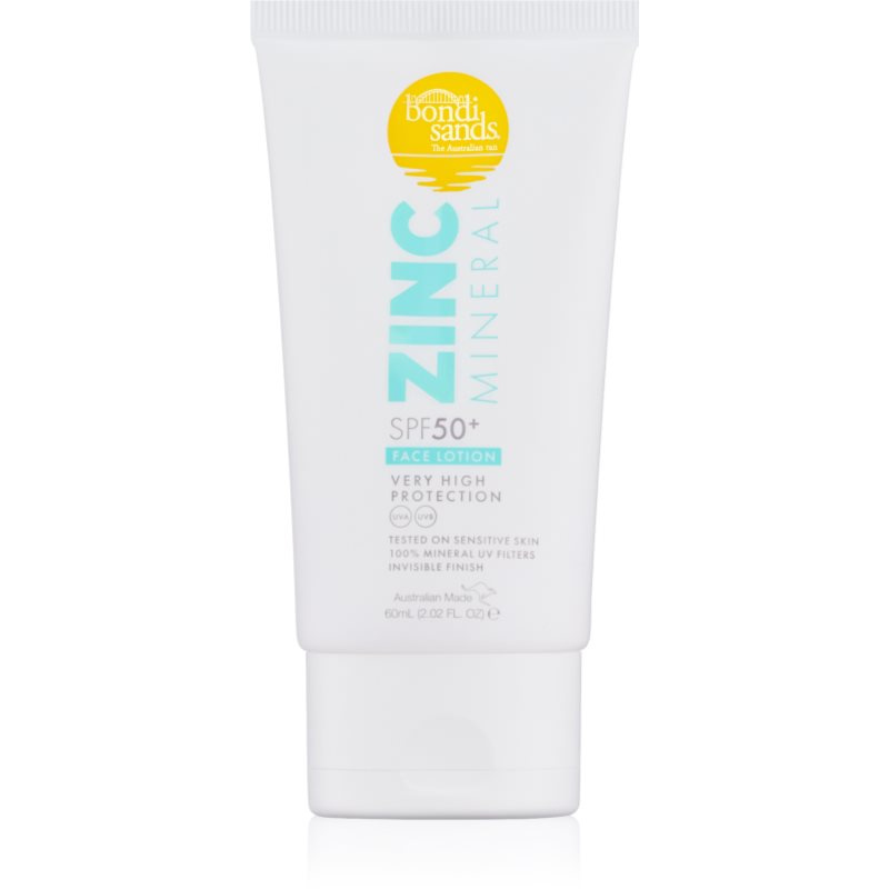Bondi Sands SPF 50+ Zinc Mineral Face Lotion minerální mléko na opalování na obličej SPF 50+ 60 ml