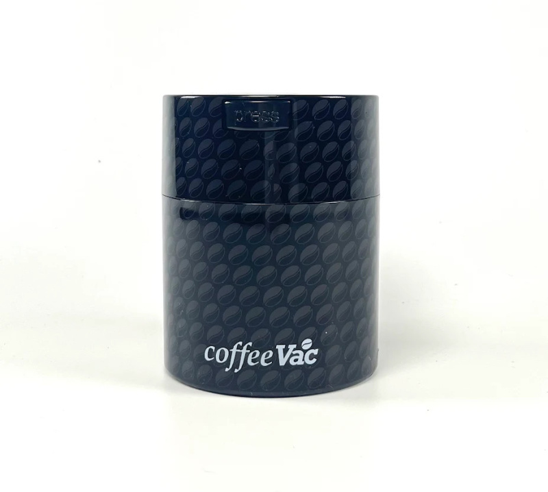 Vakuová dóza Tightvac 250g - černá vzor kávy