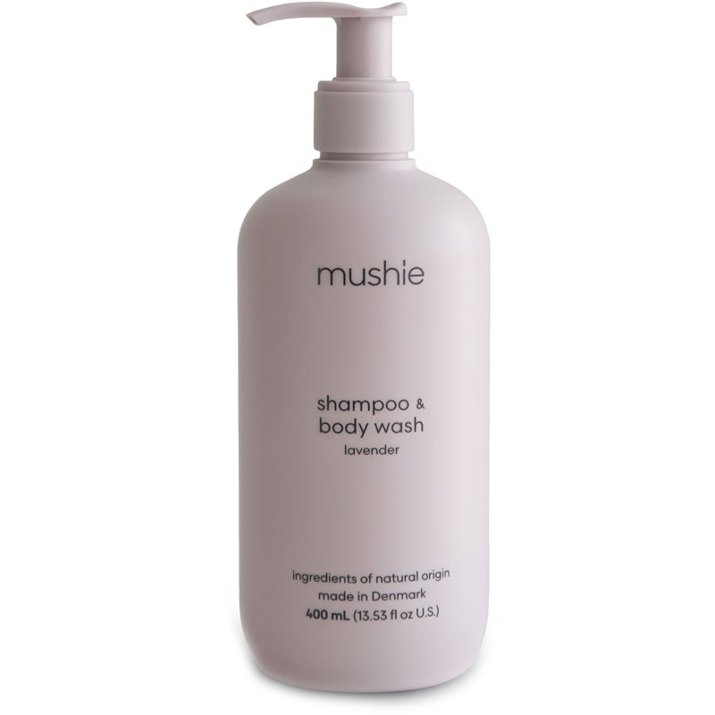 Mushie Organic Baby sprchový gel a šampon 2 v 1 pro děti Lavender 400 ml
