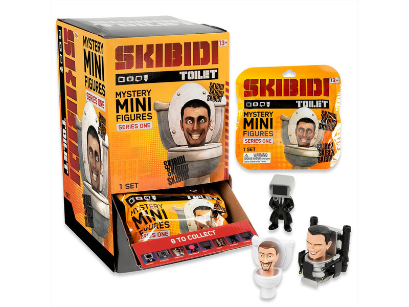 Bonkers Skibidi Toilet Mini Series One Mystery Pack 6 cm Vícebarevná