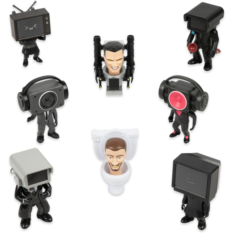 Bonkers Skibidi Toilet Mini Series One Mystery Pack 6 cm Vícebarevná