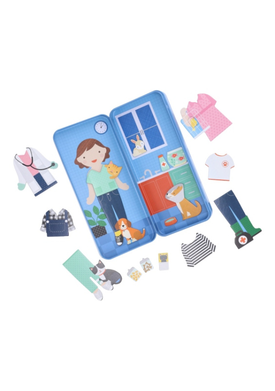 Petit Collage Magnetické puzzle Veterinářka