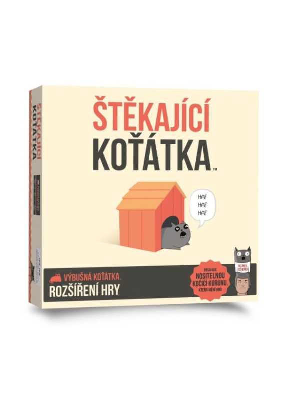 Výbušná koťátka - rozšíření Štěkající koťátka - hra z kategorie Karty, pexeso