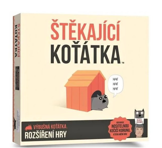 Výbušná koťátka - rozšíření Štěkající koťátka - hra z kategorie Karty, pexeso