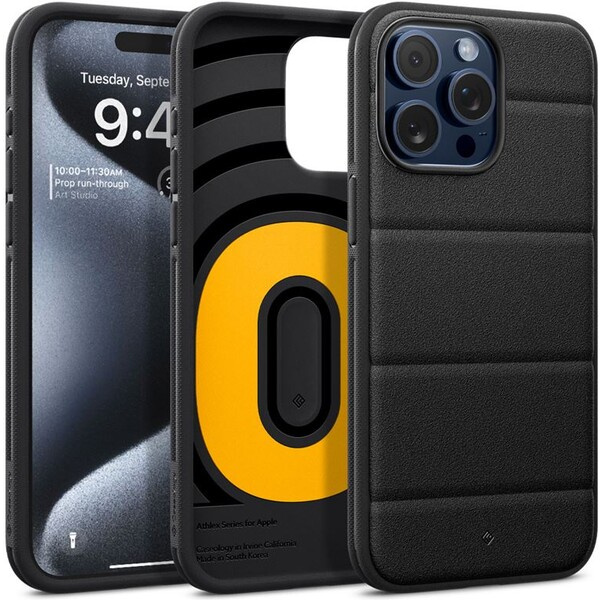 Spigen Caseology Athlex kryt iPhone 15 Pro Max černý