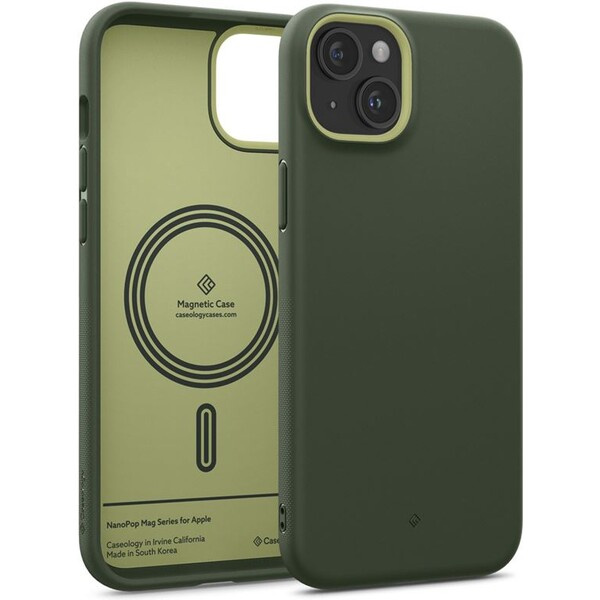 Spigen Caseology Nano Pop kryt s MagFit iPhone 15 zelený