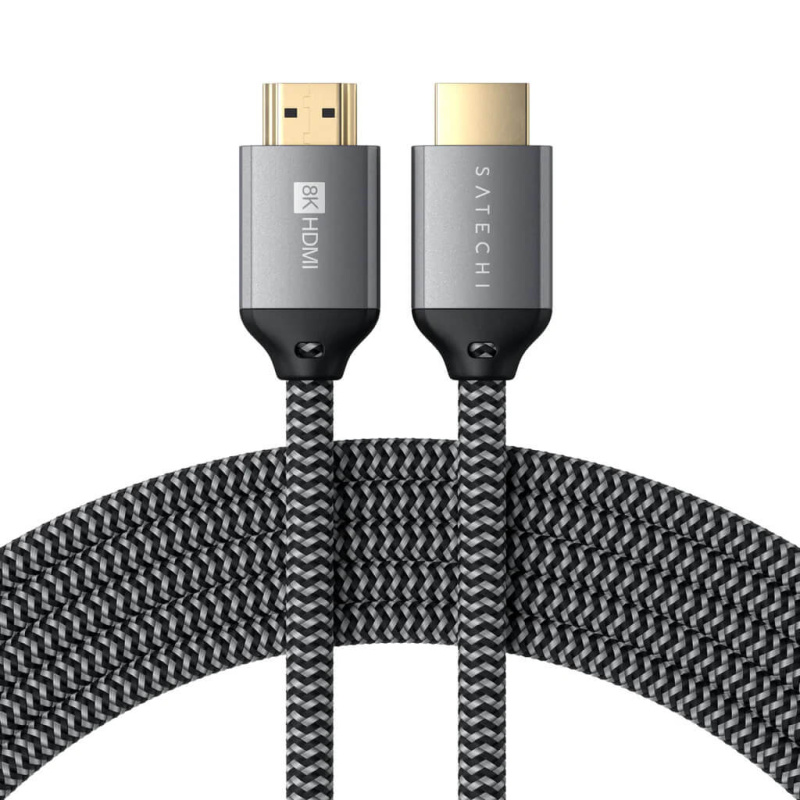 Opletený 2m kabel Satechi 8K Ultra HD High Speed HDMI - černý