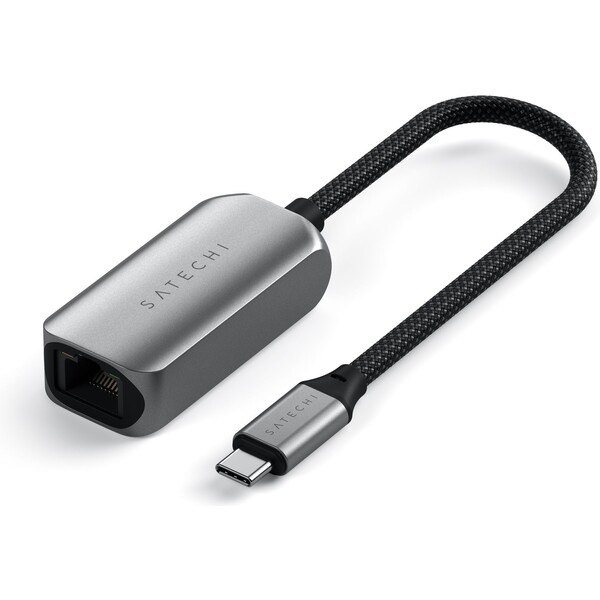 Satechi USB-C 2.5 GB Ethernet adaptér vesmírně šedý Vesmírně šedá