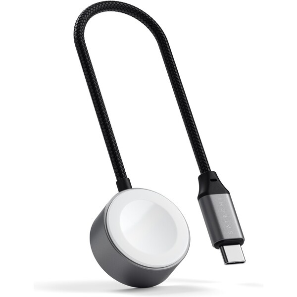 Satechi USB-C magnetický rychlonabíjecí kabel pro Apple Watch vesmírně šedý Vesmírně šedá
