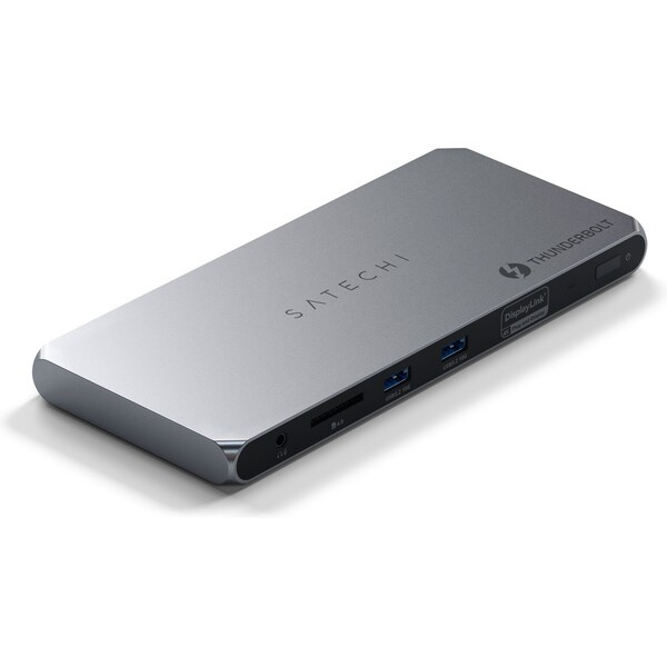 Satechi Thunderbolt 4 vícedisplejová dokovací stanice vesmírně šedá Vesmírně šedá