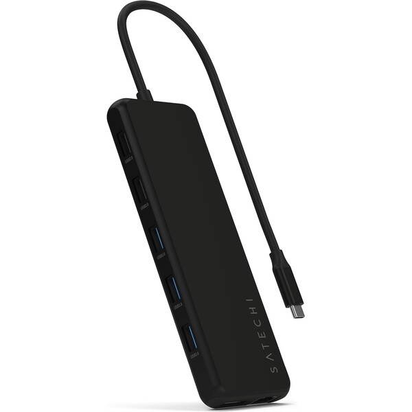Satechi 13-in-1 USB-C Triple Display Multiport Adapter - Black Černá