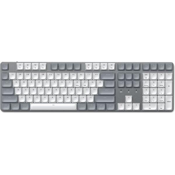 Satechi SM3 Slim Mechanical Backlit Bluetooth Keyboard (Light) - US - Light Bílá
