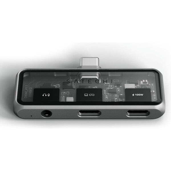 Satechi Mobile XR Hub with dual USB-C and Audio - Space Gray Vesmírně šedá