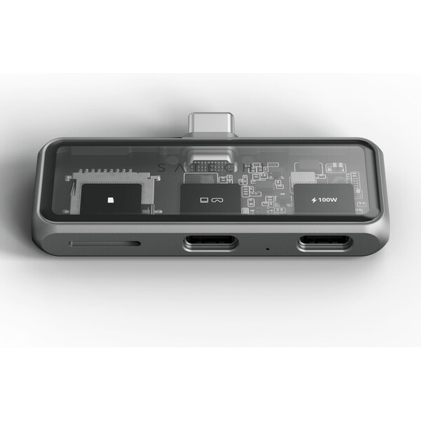 Satechi Mobile XR Hub with dual USB-C and microSD - Space Gray Vesmírně šedá