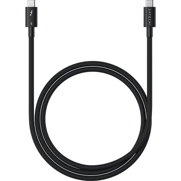 Satechi Thunderbolt 5 Pro pletený kabel (PD 240W,80Gpbs,8K video) 1m vesmírně černý