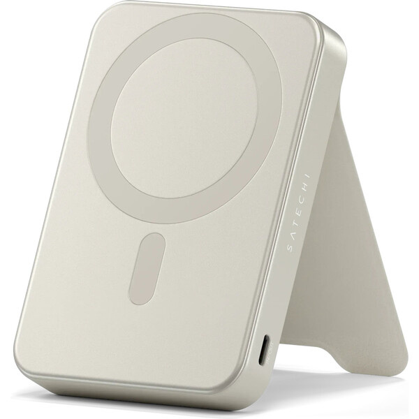 Satechi Qi2 10K magnetická powerbanka se stojánkem béžová Béžová