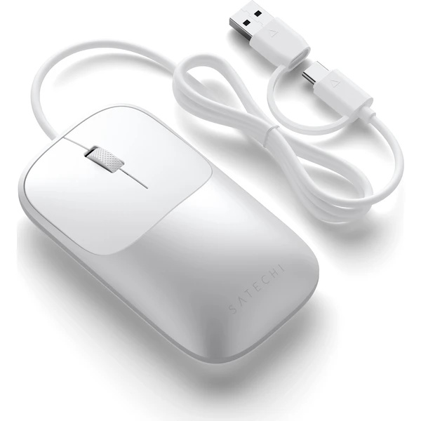 Satechi Slim LX drátová myš stříbrná