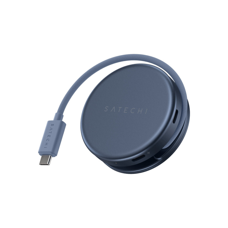 Satechi OntheGo 5-in-1 Multiport Adapter (MacBook Neo) indigově modrý