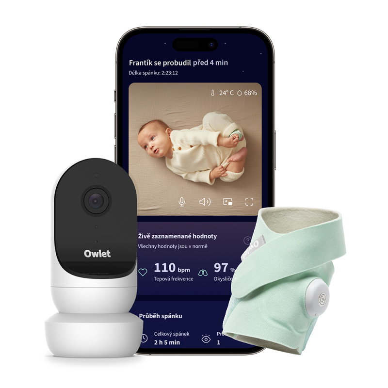 Owlet Dream Sock & Cam 2 Bundle - Original Mint Zelená