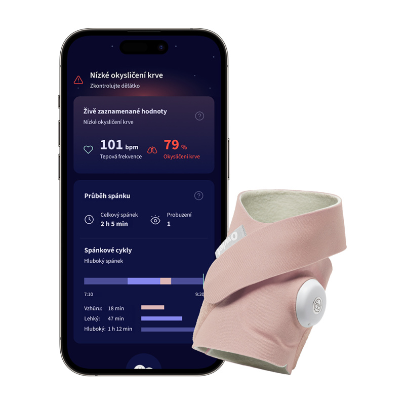 Owlet Dream Sock Dusty Rose Růžová