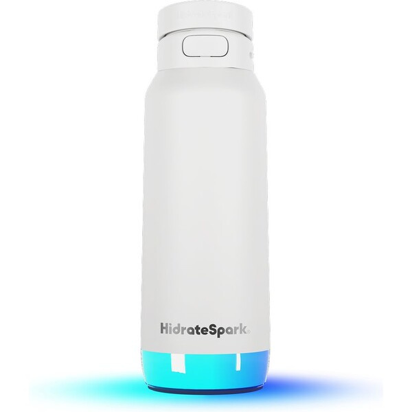 HidrateSpark PRO 2 chytrá lahev s brčkem, 950 ml bílá