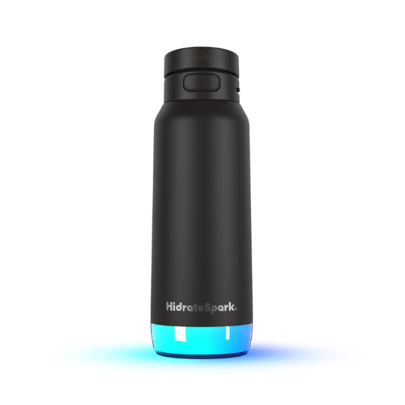 Chytrá lahev s brčkem HidrateSpark PRO 2 950 ml - černá
