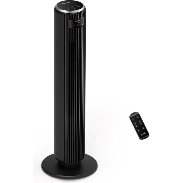 Levoit TempSense F362 DC Vortex Tower Fan automatický ventilátor černý