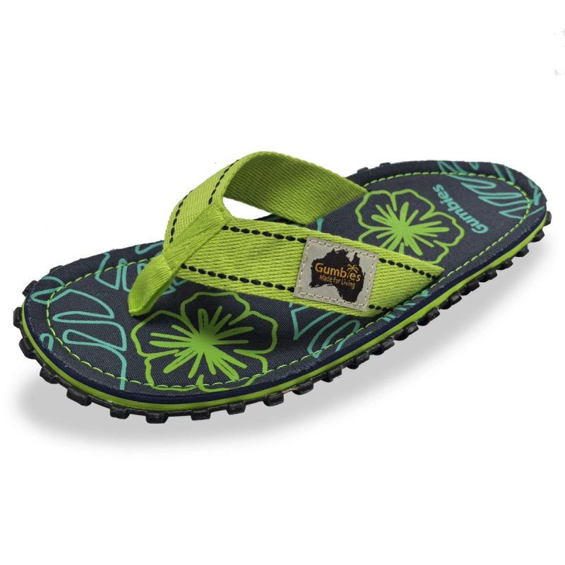 Žabky Gumbies Islander Lime Hibiscus GU-FFISL148 46
