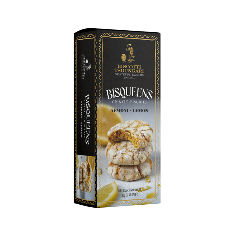 Biscotti Tsoungari BisQueens citronové sušenky 180g