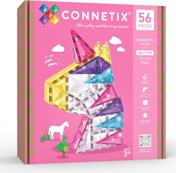 Connetix - Magnetická stavebnice Unicorn - 56 ks Connetix