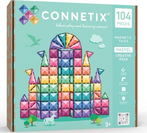Connetix - Magnetická stavebnice Creative Pastel - 104 ks Connetix