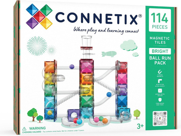 Connetix - Kuličková dráha Bright - 114 ks Connetix