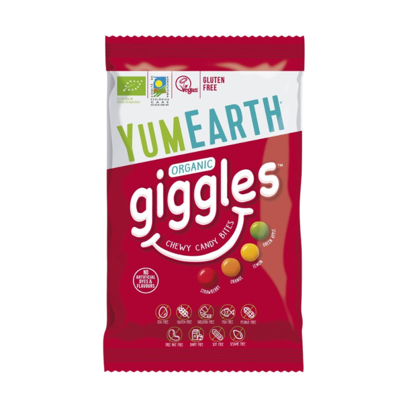 YUMEARTH Giggles ovocné dražé bonbony BIO 40 g