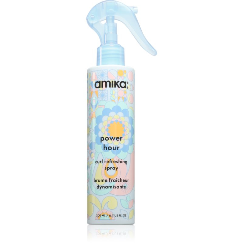 amika Power Hour Curl Refreshing Spray hydratační sprej pro vlnité a kudrnaté vlasy 200 ml