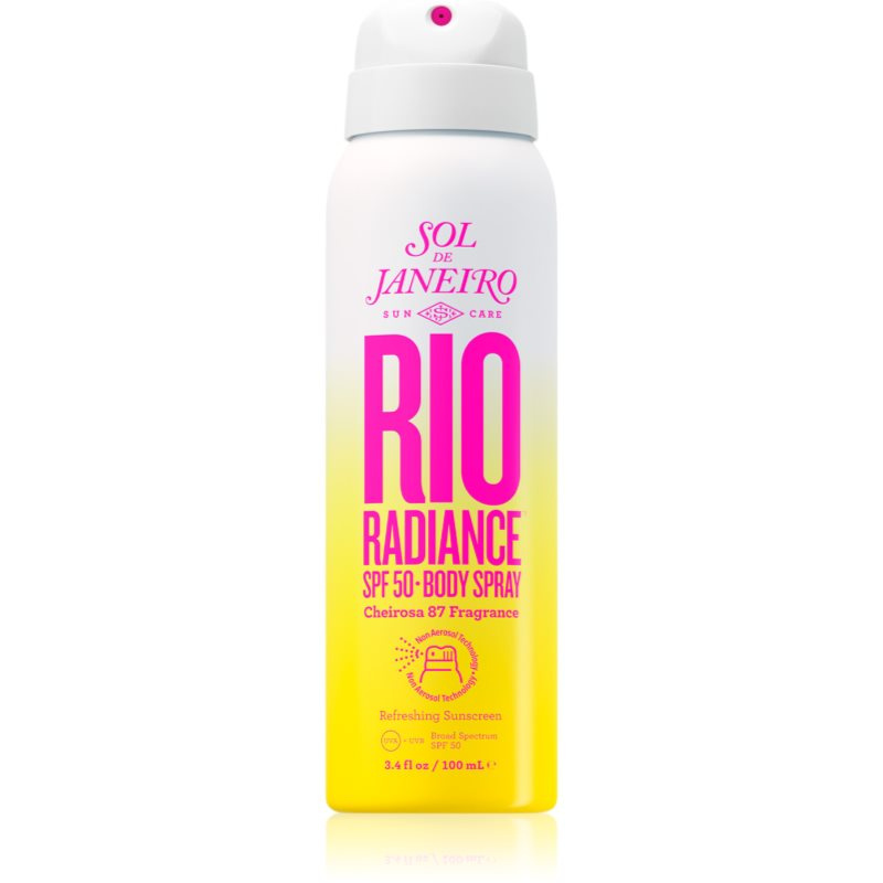 Sol de Janeiro Rio Radiance SPF 50 osvěžující a hydratační sprej pro ochranu pokožky SPF 50 100 ml