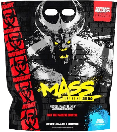 PVL Mutant Mass EXTREME 2500, 5450 g Příchuť: Vanilková zmrzlina