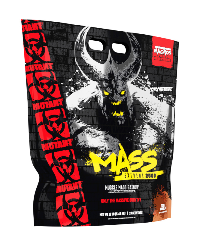 PVL Mutant Mass EXTREME 2500, 5450 g Příchuť: Trojitá čokoláda