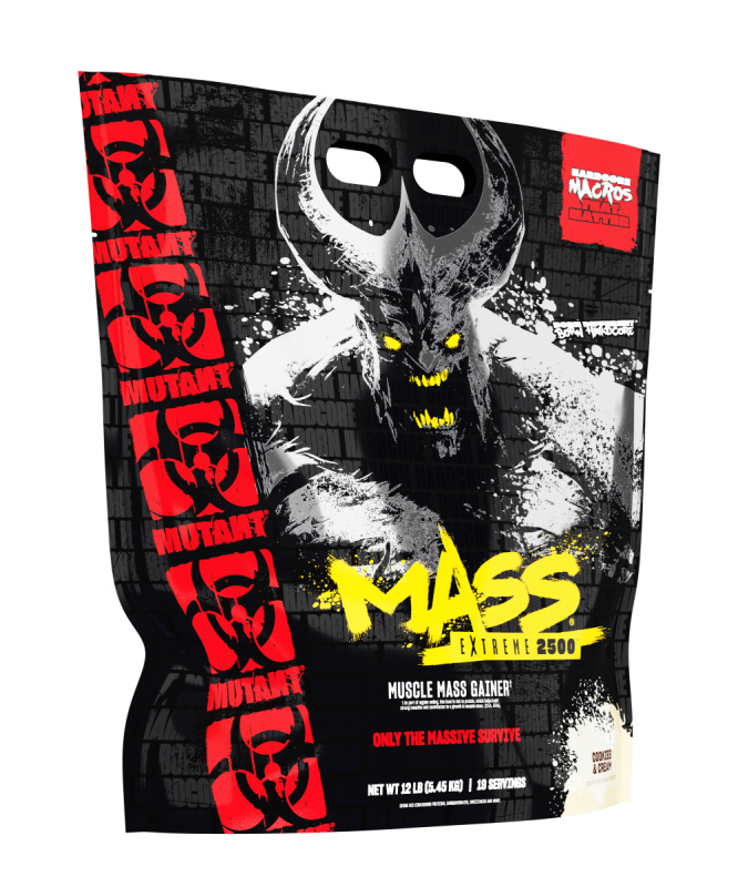 PVL Mutant Mass EXTREME 2500, 5450 g Příchuť: Sušenky se smetanou