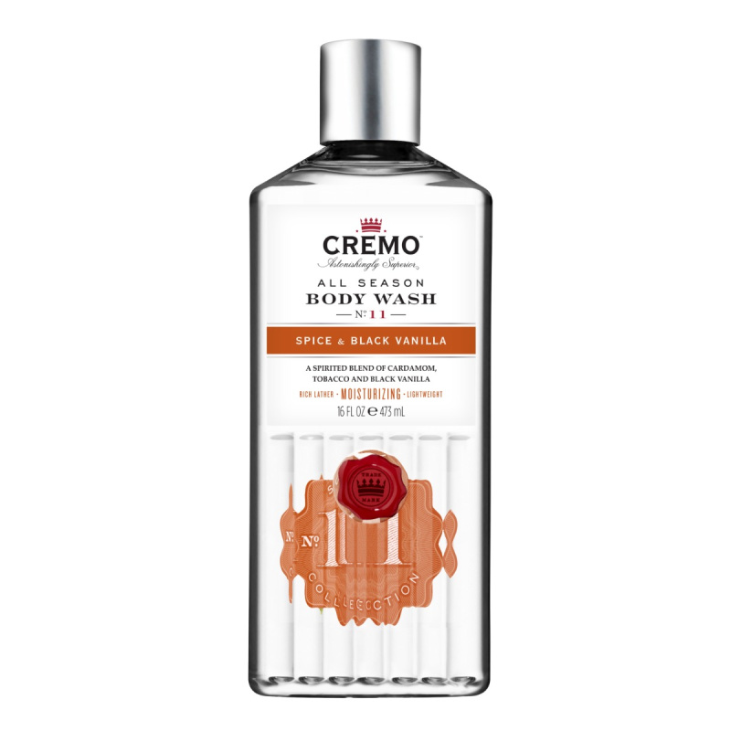 Cremo Spice & Black Vanilla Body Wash sprchový gel pro muže 473 ml
